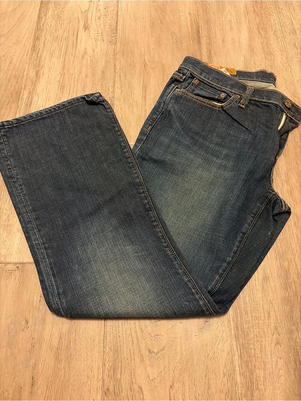 Classic Dark Blue Denim Jeans